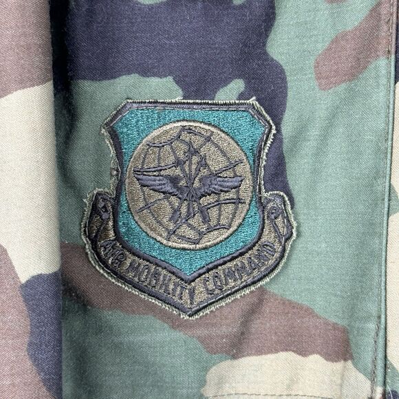 Vintage US Air Force Patches Cold Weather Coat Men Medium Field Green Jacket M65 - Picture 4 of 8